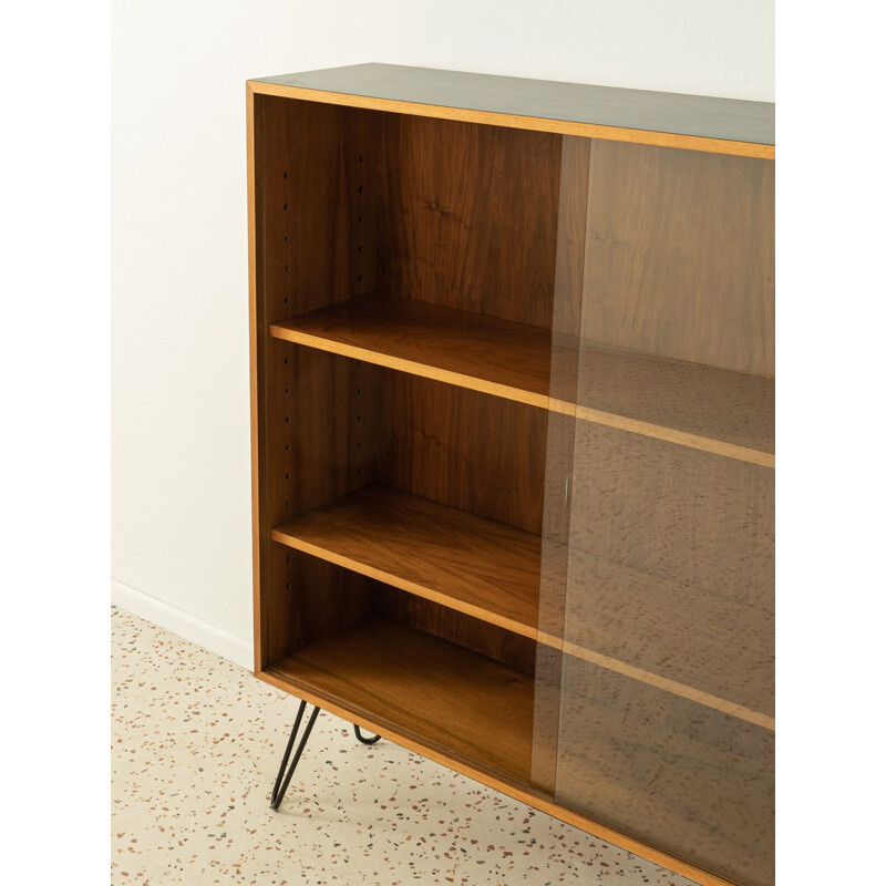 Vintage display cabinet in walnut, 1960s