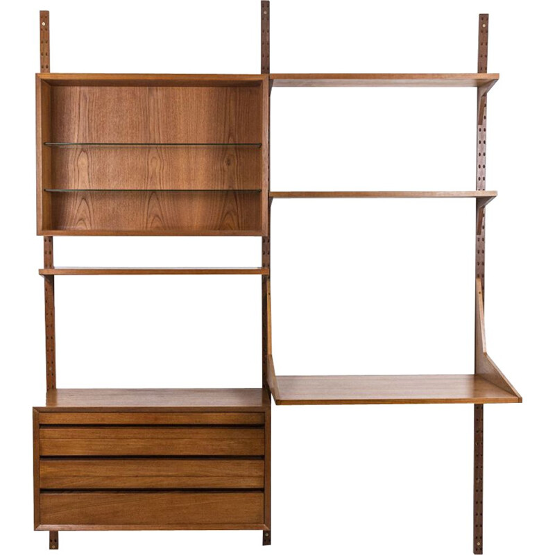 Royal System" vintage teak bookcase by Poul Cadovius for Cado, Denmark 1960