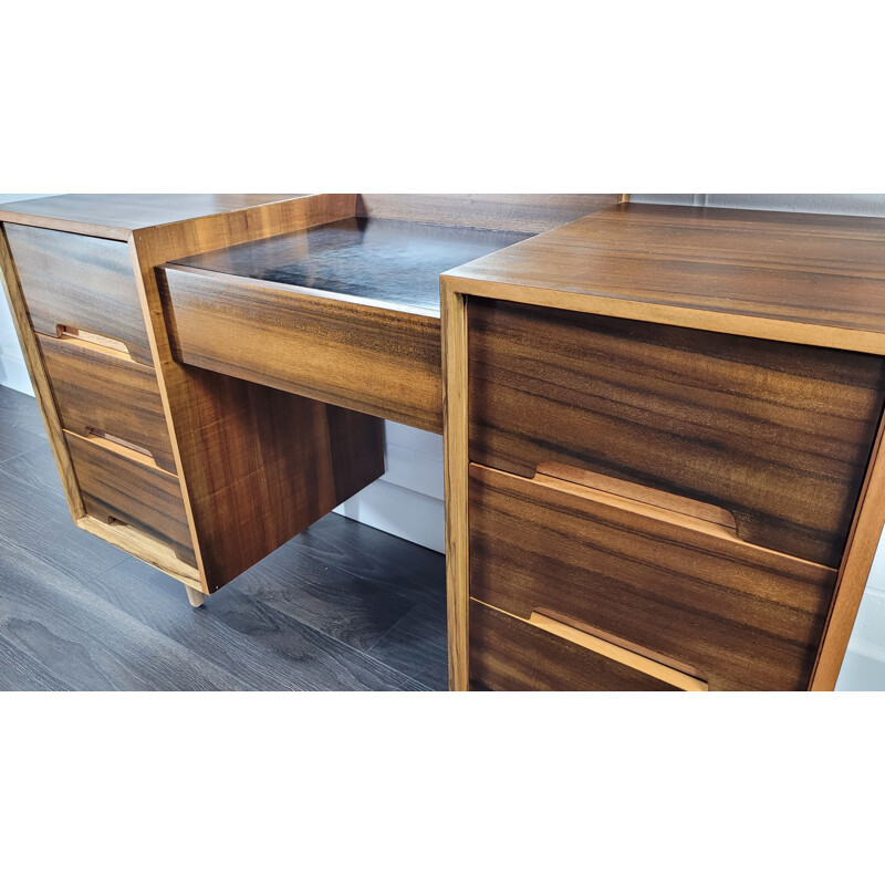 Vintage teak and walnut veneer dressing table by John and Sylvia Reid for Stag C Range, 1950