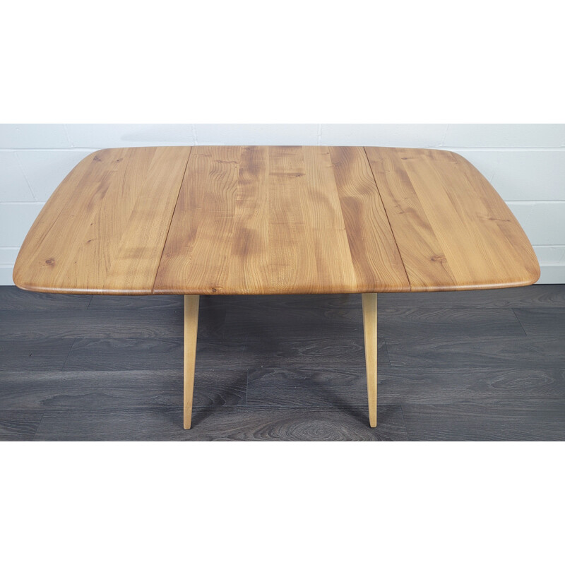 Vintage drop leaf dining table by Ercol, 1960s