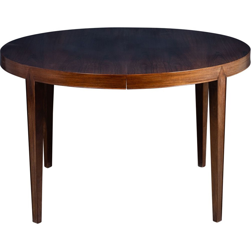 Vintage extendable dining table in rosewood by Severin Hansen for Haslev Møbelsnedkeri, Denmark 1960s