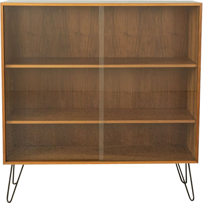 Vintage display cabinet in walnut, 1960s