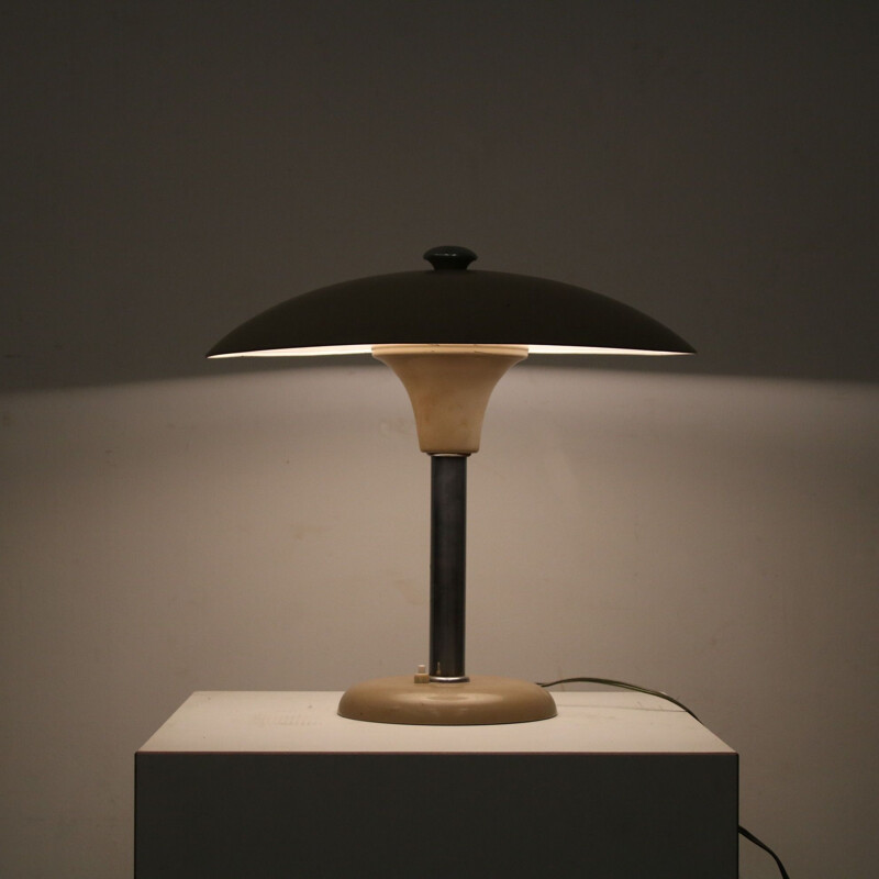 Lampe vintage en acier par Aluminor, 1980