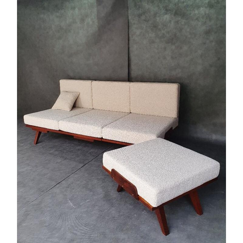 Vintage sofa bed by Frantisek Jiràk for Tatra, Czechoslovakia 1960