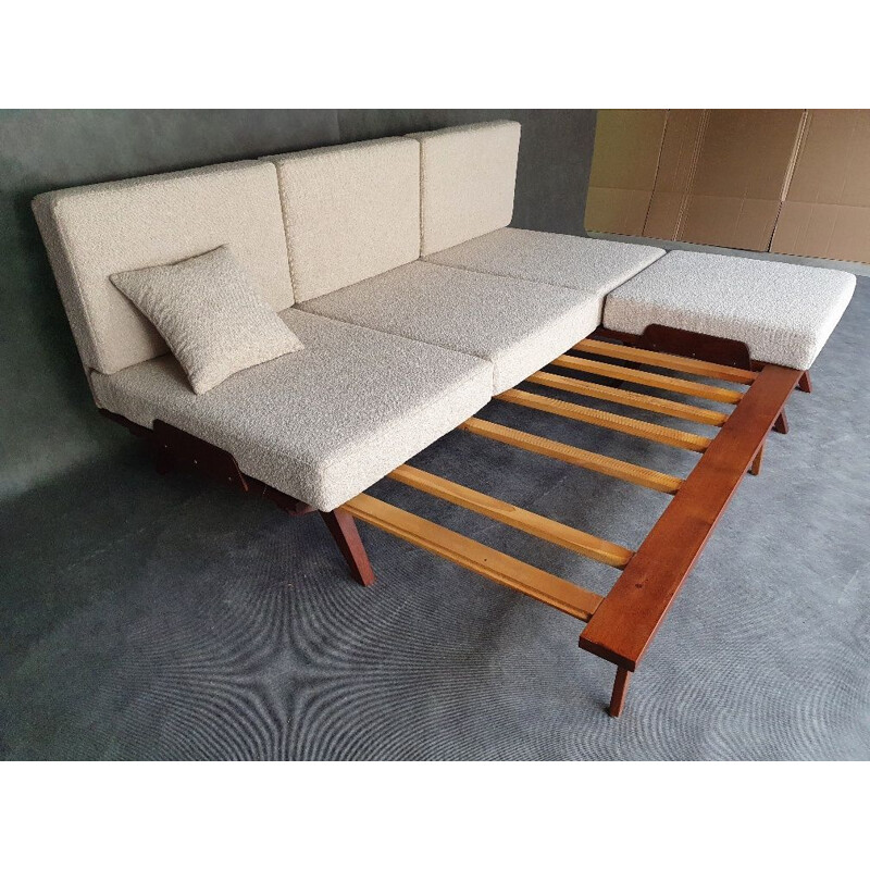 Vintage sofa bed by Frantisek Jiràk for Tatra, Czechoslovakia 1960