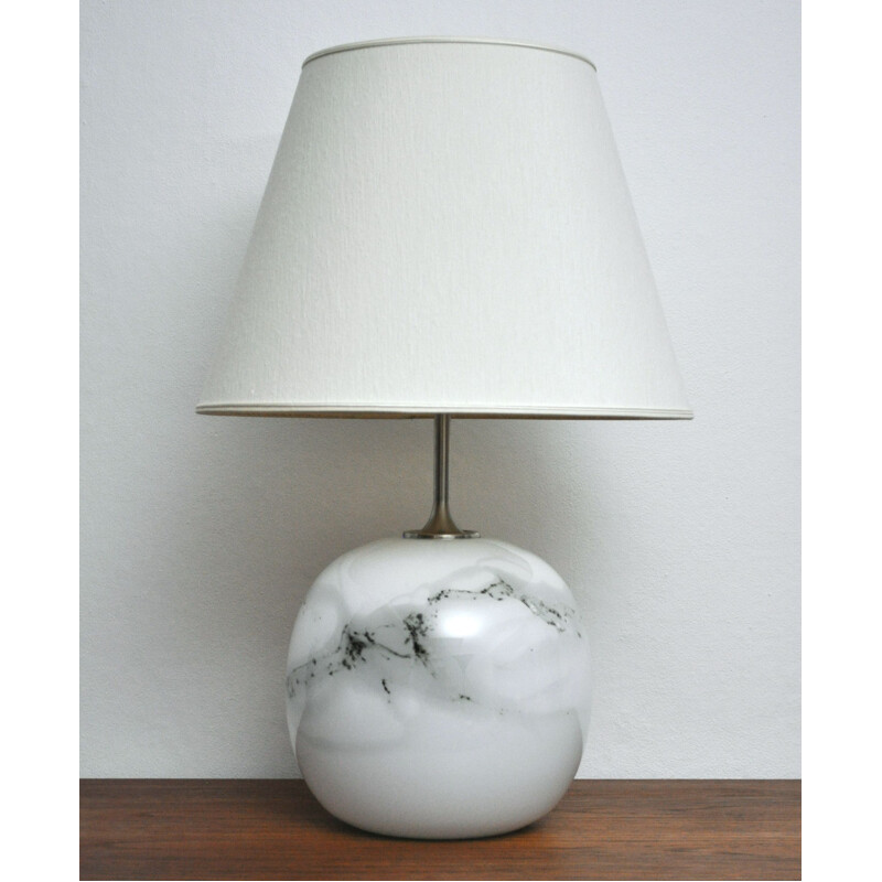 Vintage sakura glazen lamp van Michael Bang voor Holmegaard Glasværk, 1982