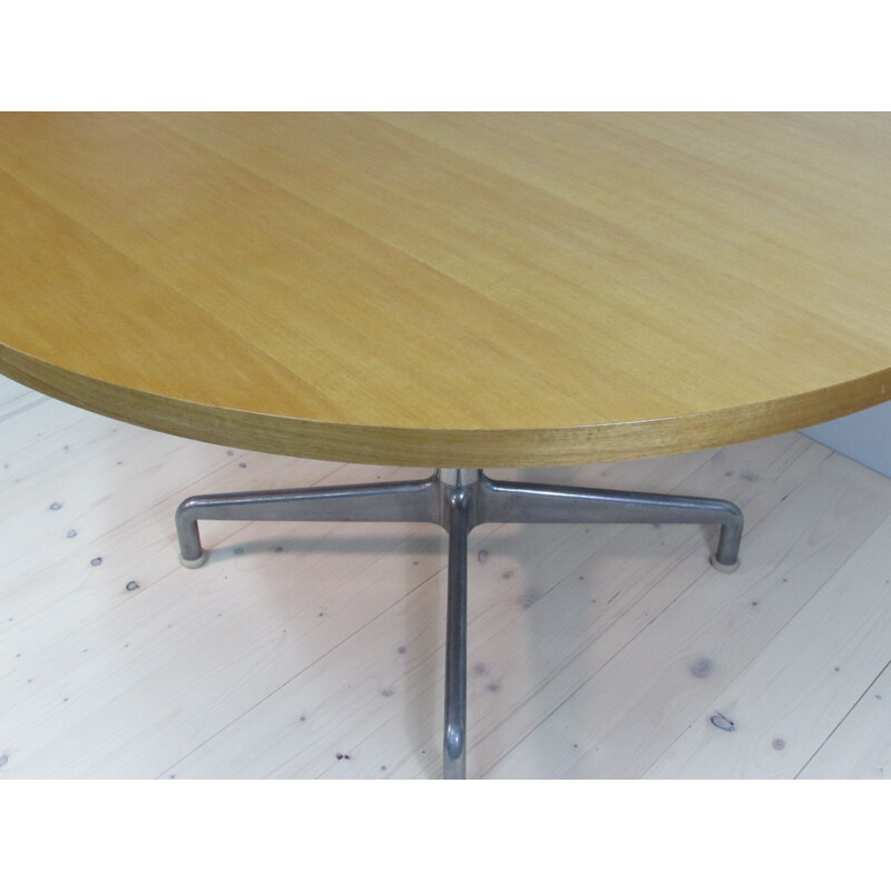 Vintage beechwood table by Giancarlo Piretti for Castelli