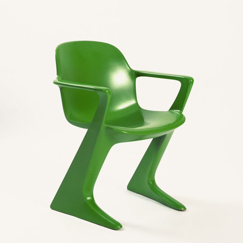 Vintage green Kangaroo armchair by Ernst Moeckl for Horn