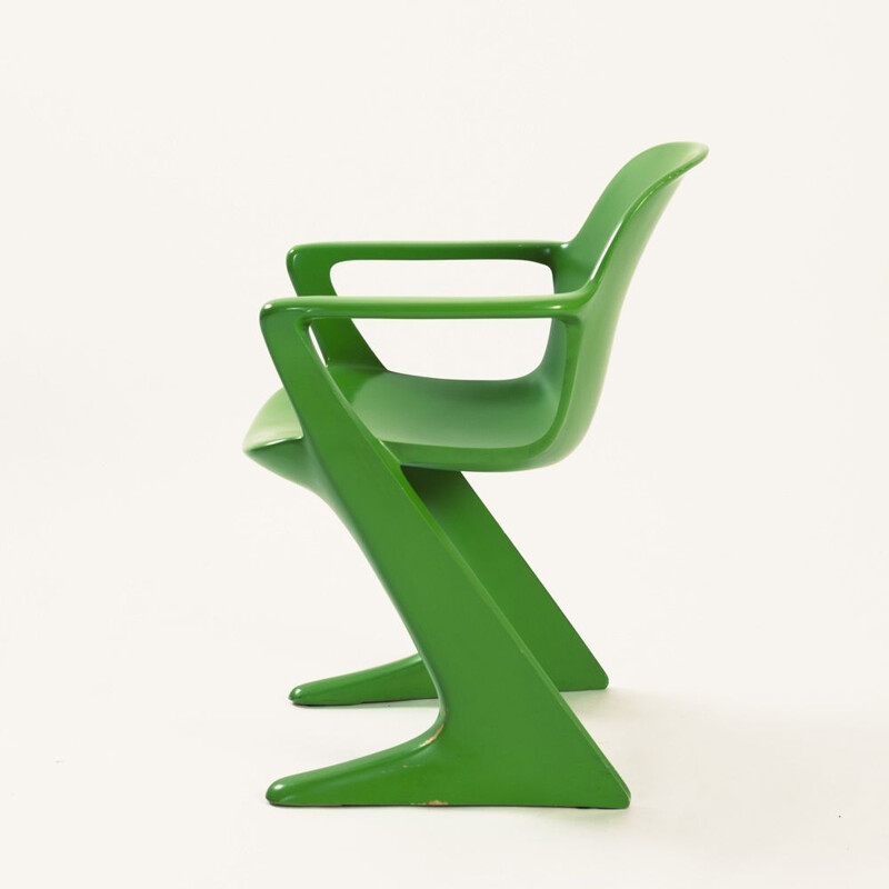 Vintage green Kangaroo armchair by Ernst Moeckl for Horn