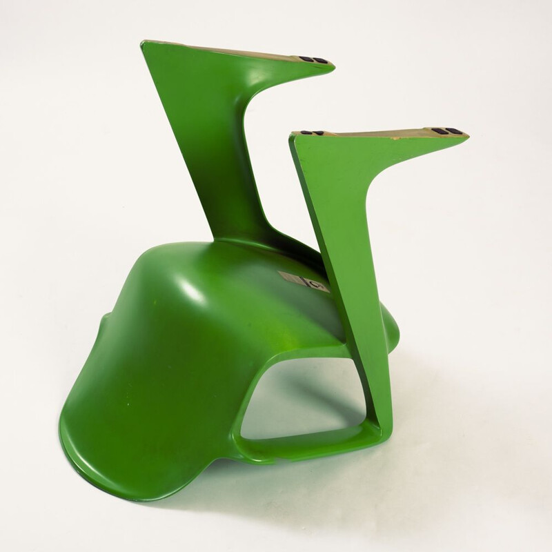 Fauteuil kangourou vintage vert par Ernst Moeckl pour Horn