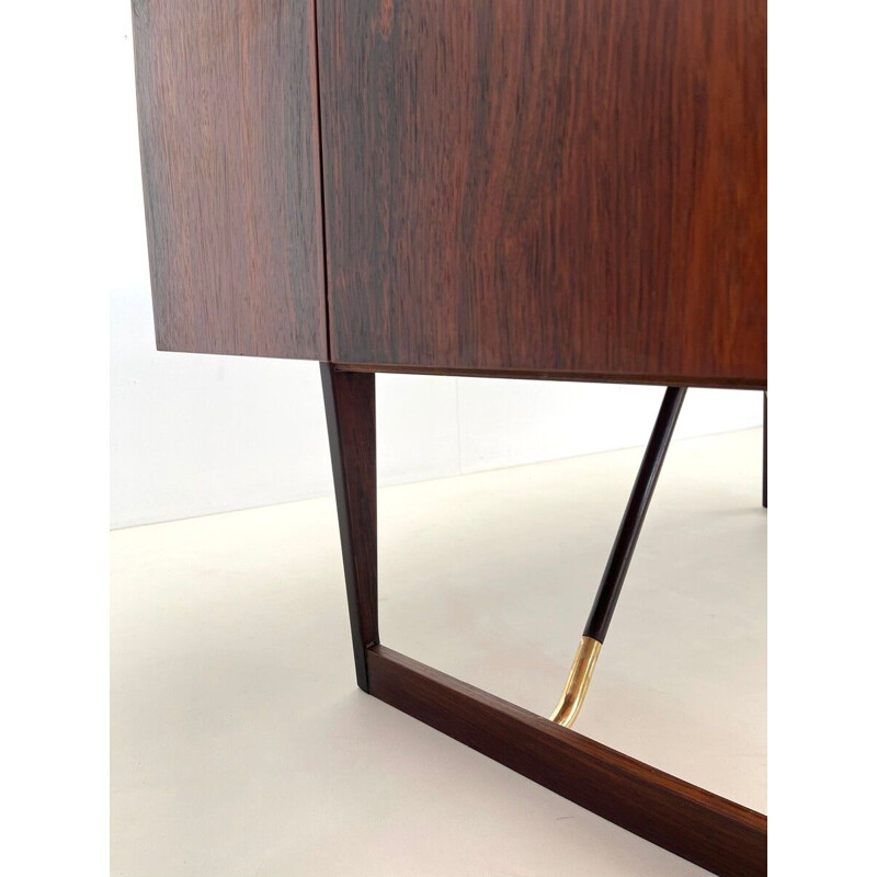 Scandinavian vintage boomerang desk by Peter Løvig Nielsen, Denmark 1956