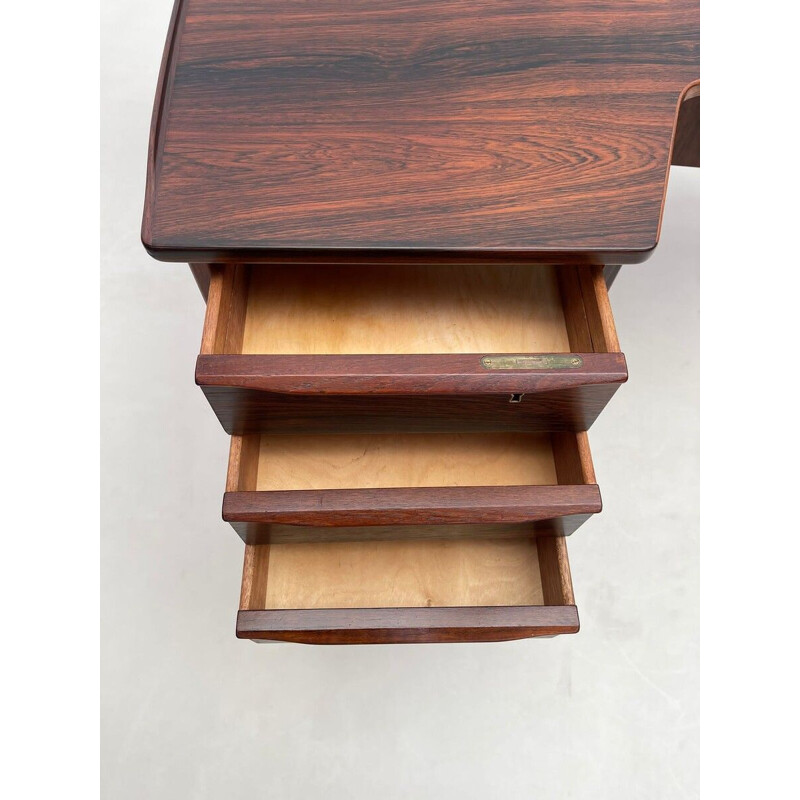 Scandinavisch vintage boemerang bureau van Peter Løvig Nielsen, Denemarken 1956