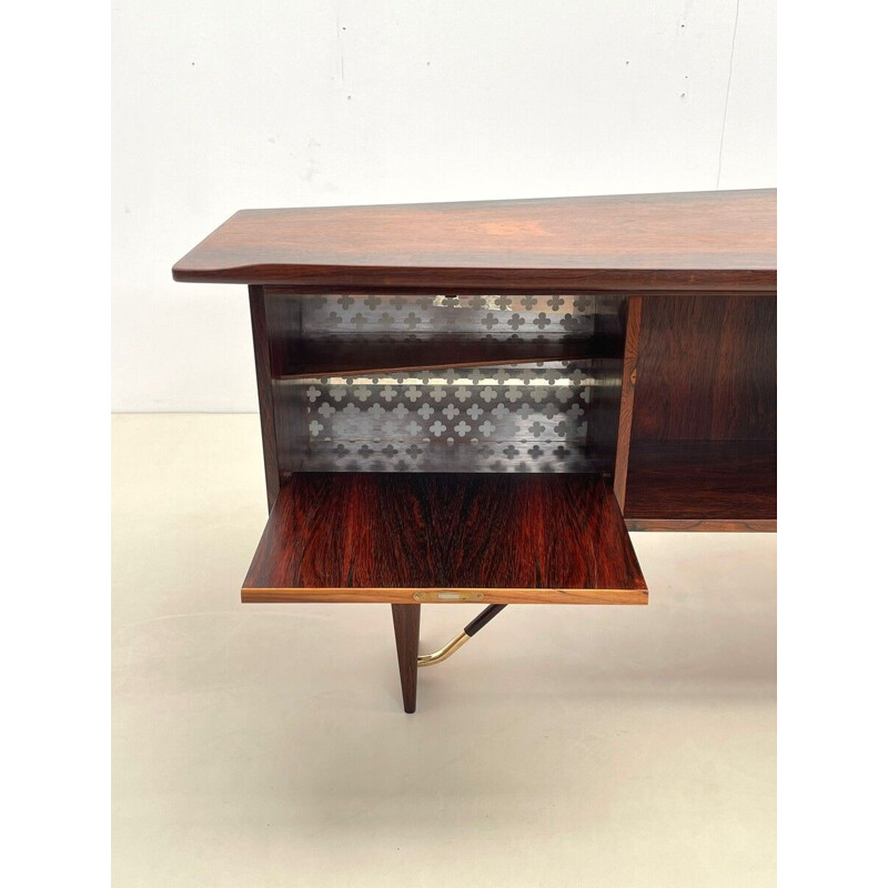 Scandinavisch vintage boemerang bureau van Peter Løvig Nielsen, Denemarken 1956