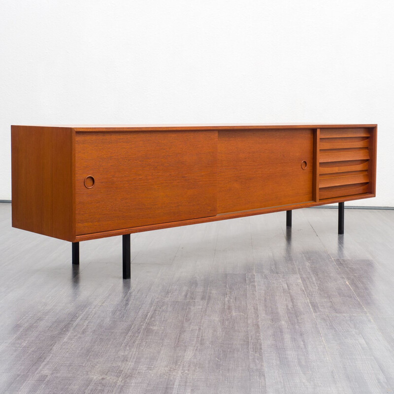 Vintage sideboard in teck by Lothar Wegner, 1960s