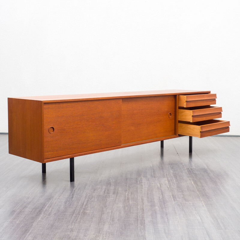 Vintage sideboard in teck by Lothar Wegner, 1960s