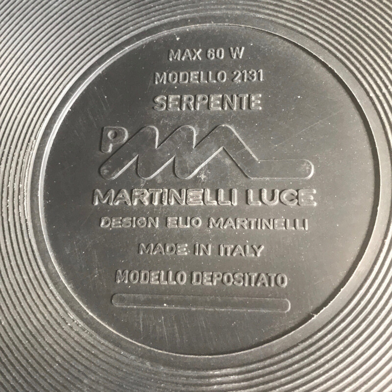 Lampe Serpente Martinelli Luce, Elio MARTINNELI - 1965