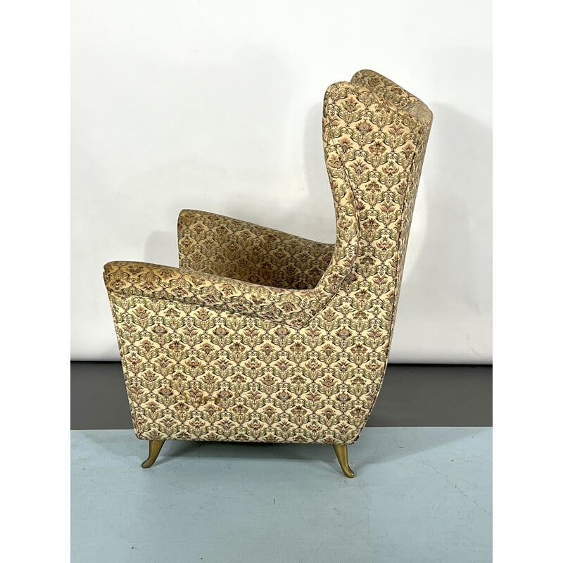 Mid-century pair of Isa Bergamo armchairs by Gio Ponti