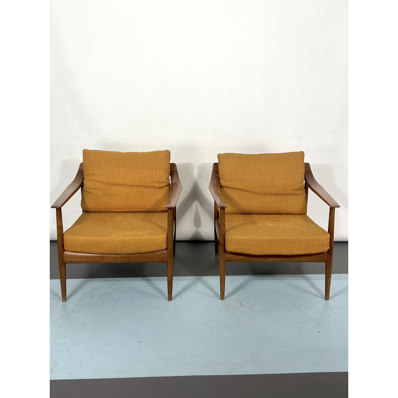 Ein Paar Vintage-Sessel Modell 550 von Walter Knoll, Deutschland 1950