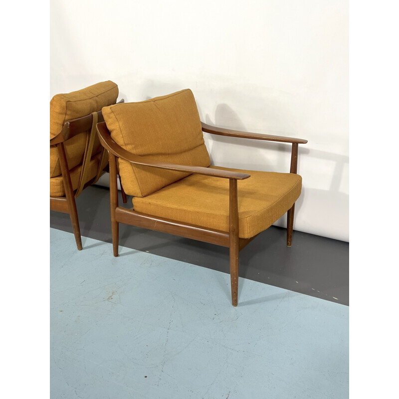 Coppia di poltrone vintage modello 550 di Walter Knoll, Germania 1950