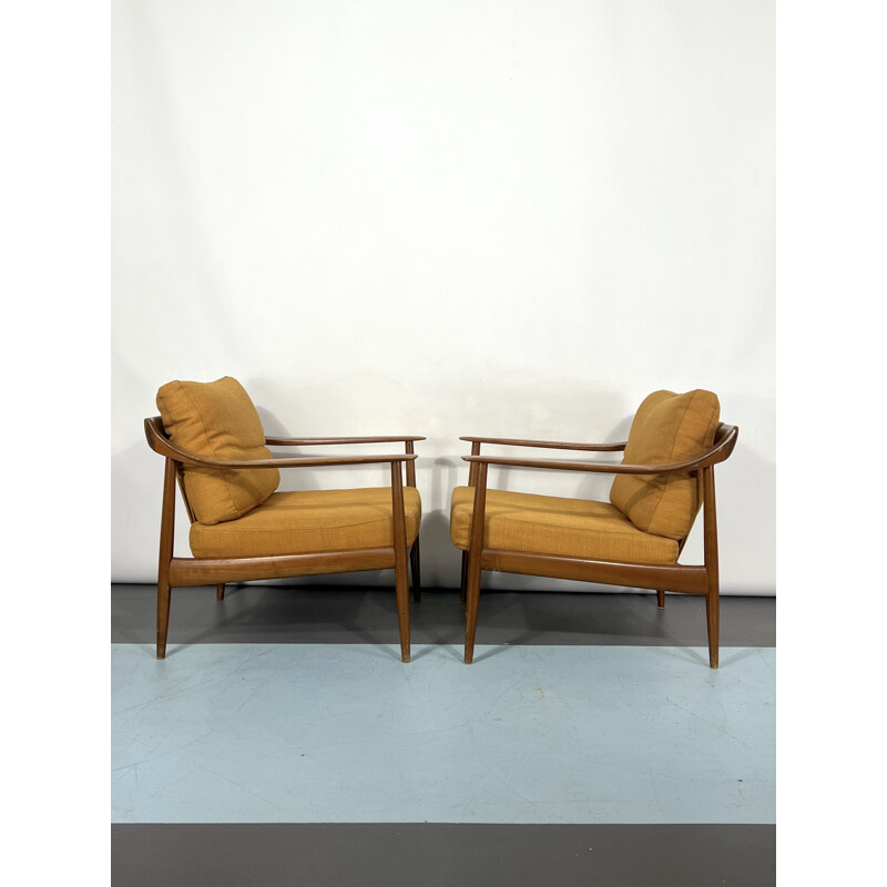 Pair of vintage armchairs model 550 by Walter Knoll, Germany 1950