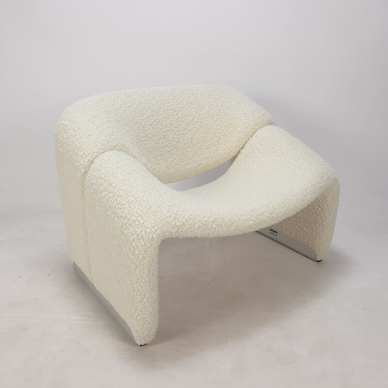 Pair of vintage F598 Groovy armchairs by Pierre Paulin for Artifort, 1980