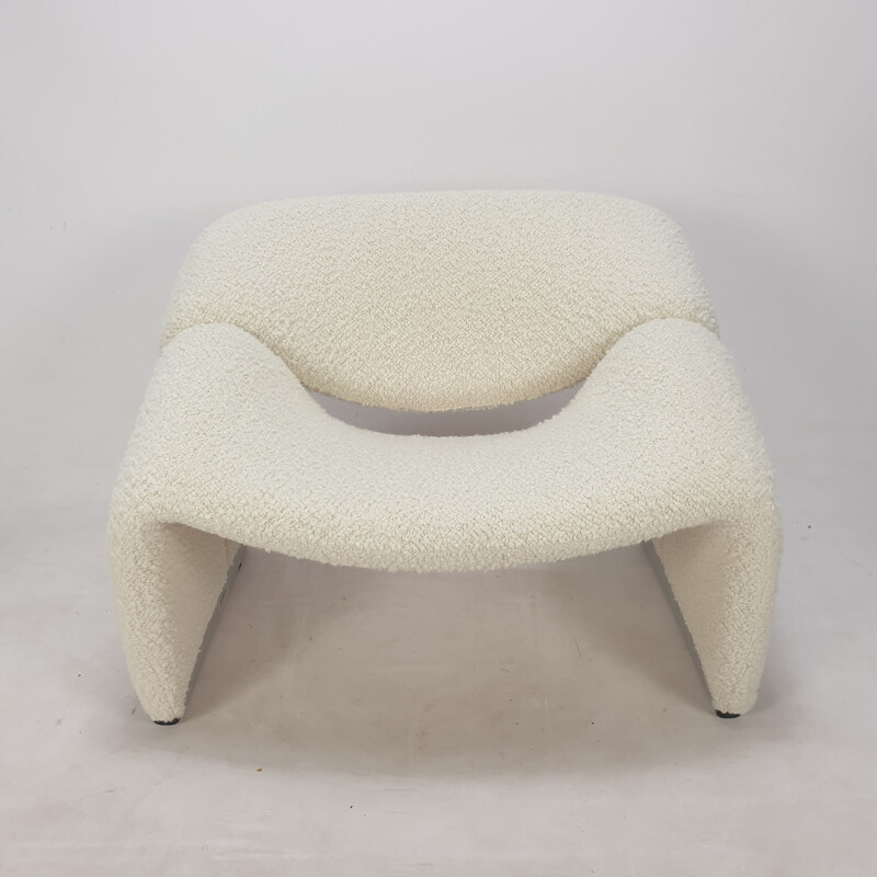 Pair of vintage F598 Groovy armchairs by Pierre Paulin for Artifort, 1980