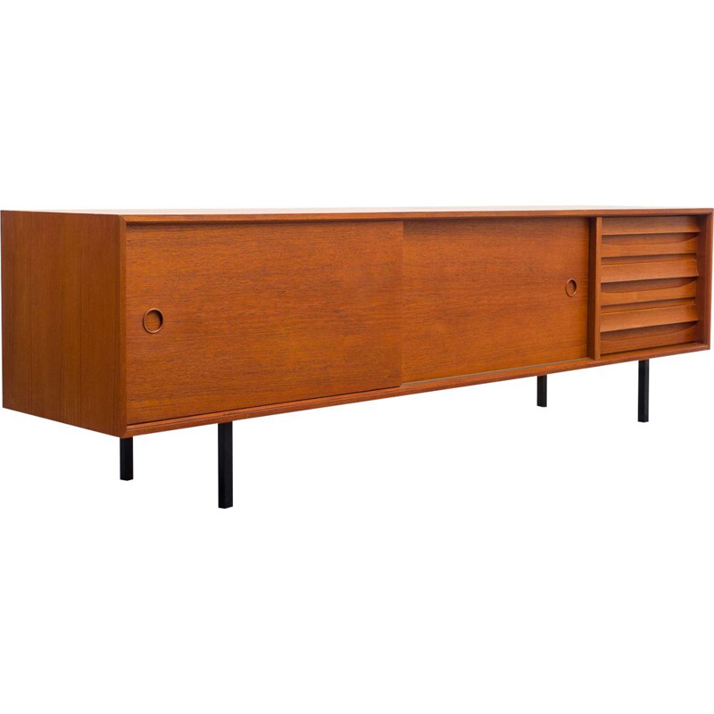 Vintage sideboard in teck by Lothar Wegner, 1960s