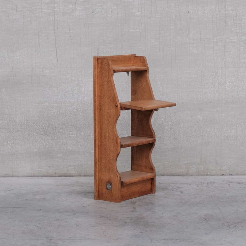 Vintage oak bookcase by Guillerme and Chambron, France 1960