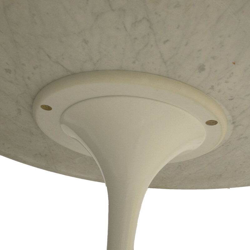 Vintage Tulip runder Tisch aus Calacatta Marmor von Eero Saarinen für Knoll