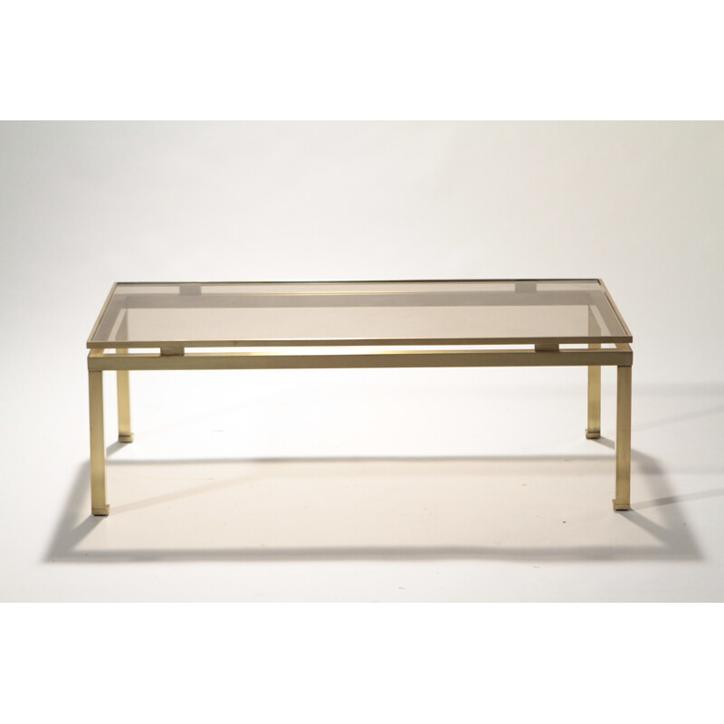 Brass Jansen coffee table, Guy LEFEVRE - 1970s