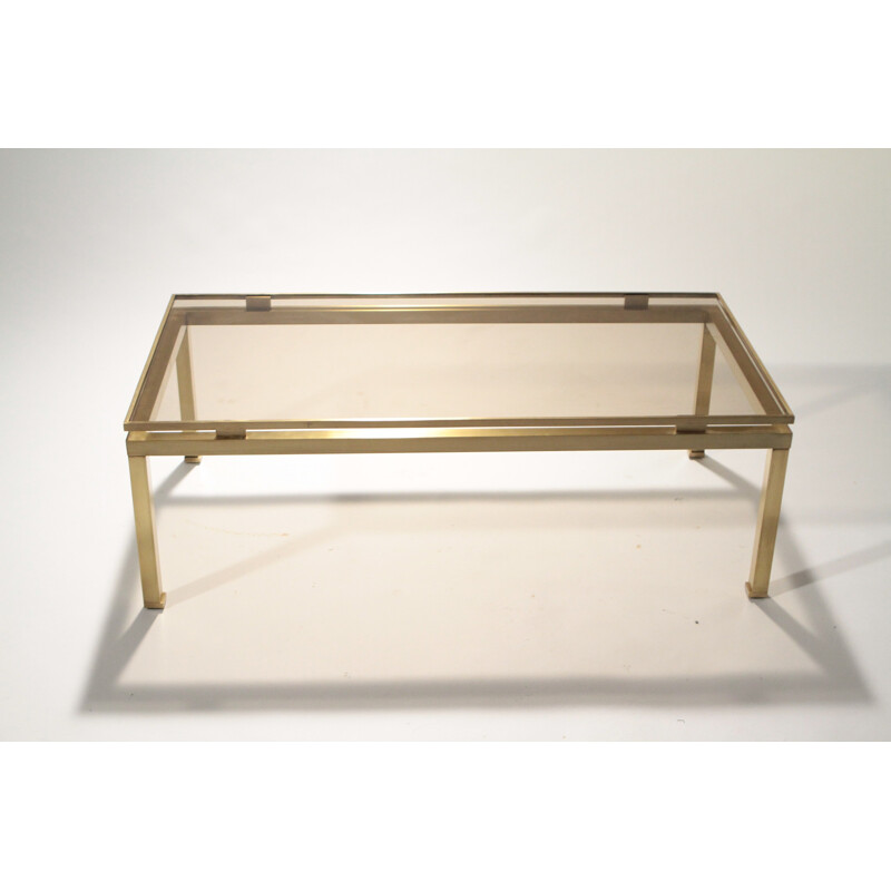 Brass Jansen coffee table, Guy LEFEVRE - 1970s