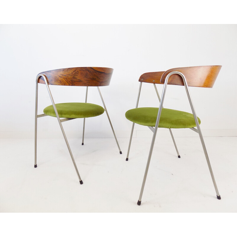 Paar vintage stoelen 7022 van Roland Rainer voor Wilkhahn, 1965