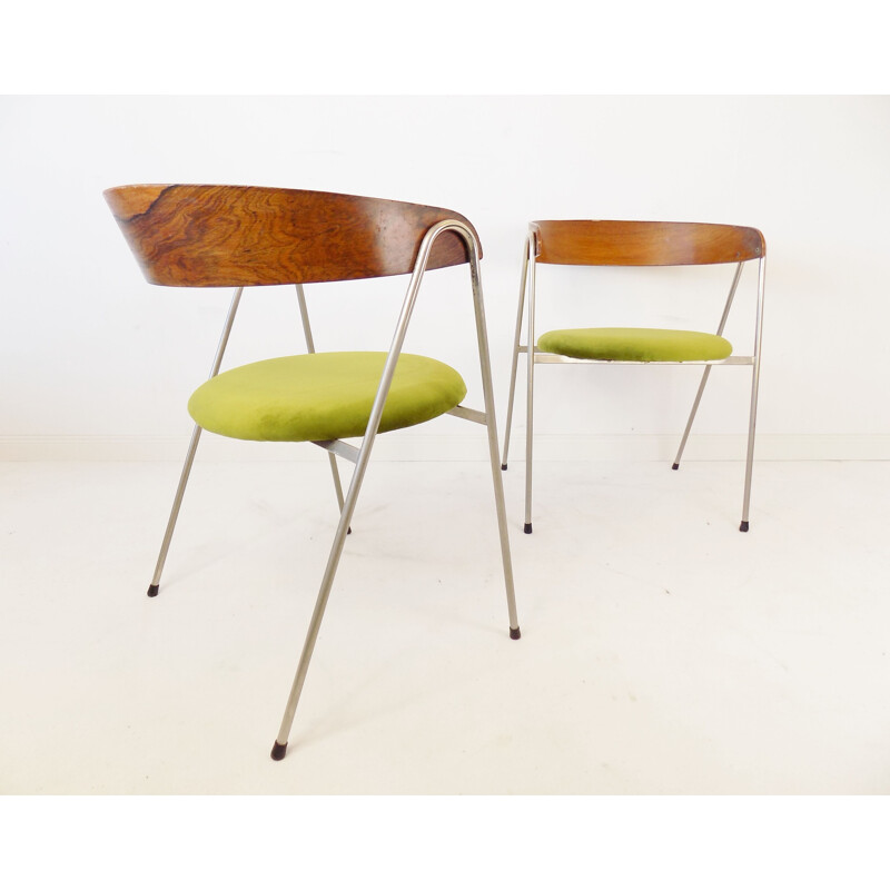 Pair of vintage 7022 chairs by Roland Rainer for Wilkhahn, 1965