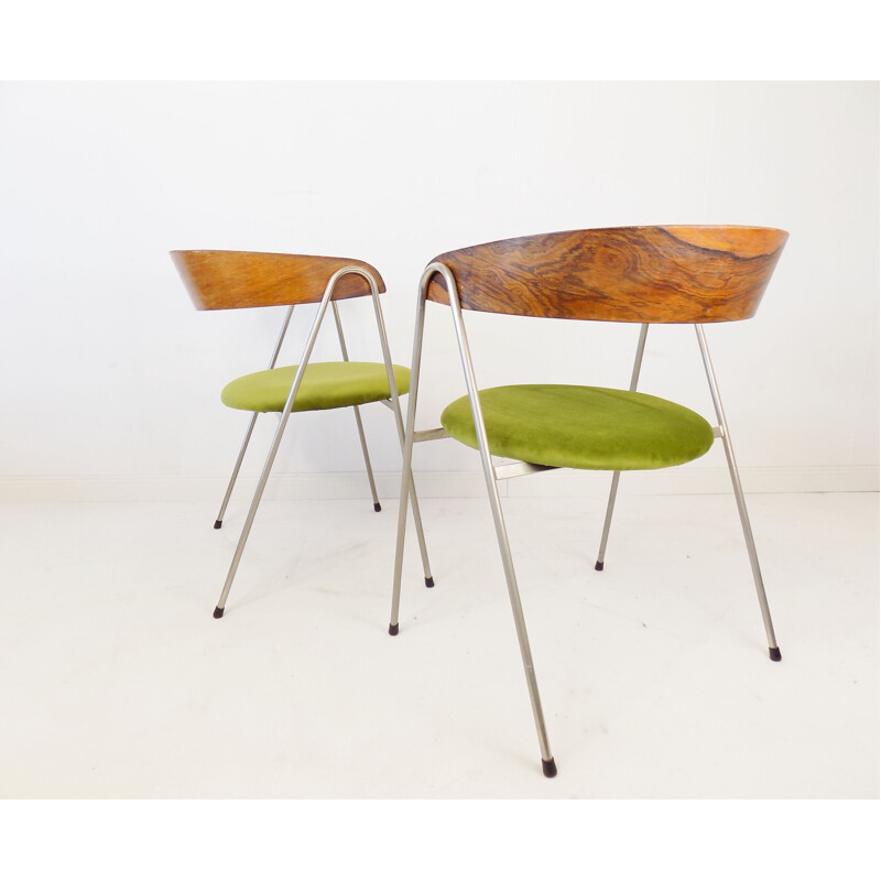 Pair of vintage 7022 chairs by Roland Rainer for Wilkhahn, 1965