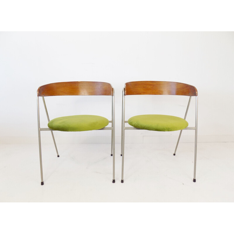 Paar vintage stoelen 7022 van Roland Rainer voor Wilkhahn, 1965