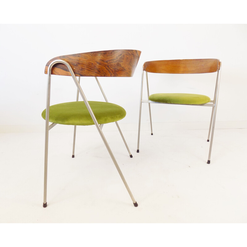 Pair of vintage 7022 chairs by Roland Rainer for Wilkhahn, 1965