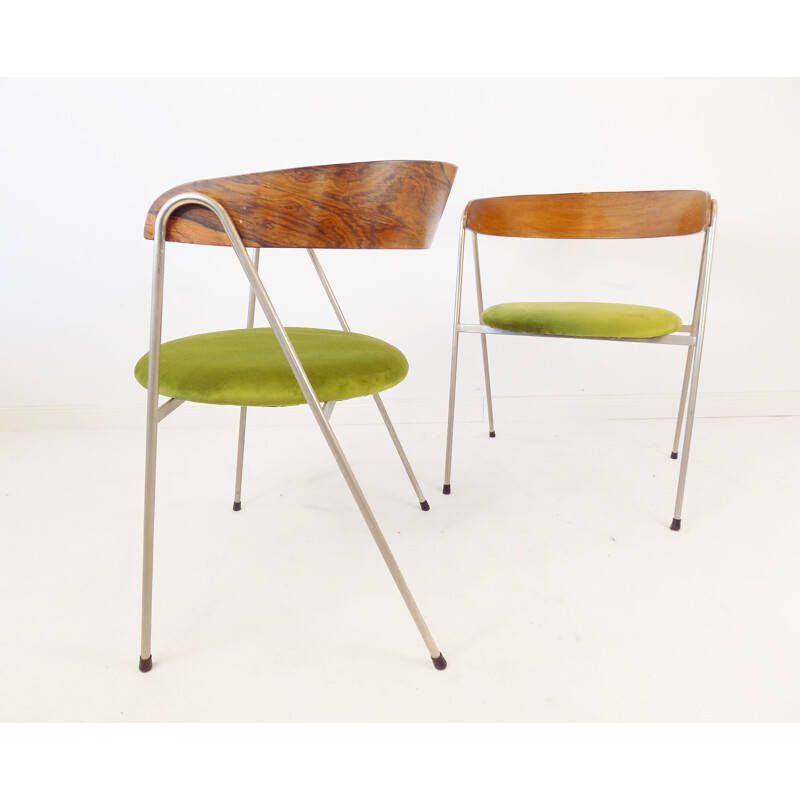 Paire de chaises vintage 7022 de Roland Rainer pour Wilkhahn, 1965