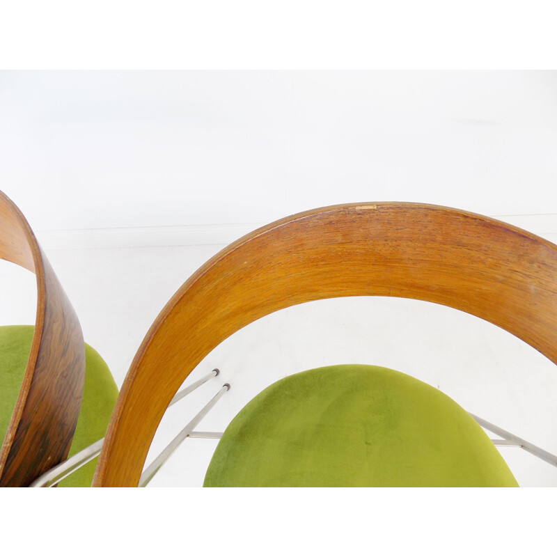 Pair of vintage 7022 chairs by Roland Rainer for Wilkhahn, 1965