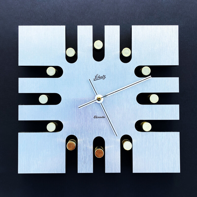 Horloge vintage Space Age, Allemagne 1960