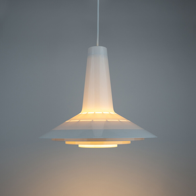 Vintage pendant lamp by Bent Karlby for Schroder Kemi, Denmark 1970