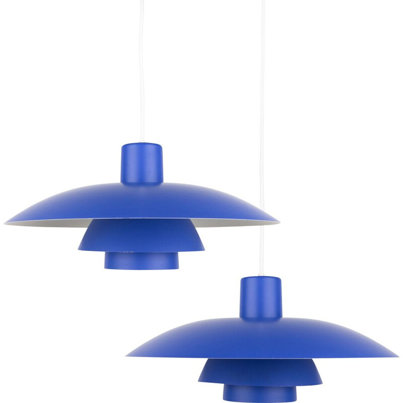 Pair of danish vintage pendant lamps Ph 43 by Poul Henningsen for Louis Poulsen, 1966