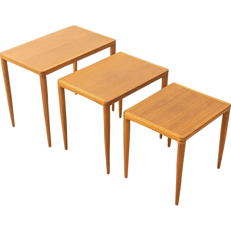 Vintage nesting tables by H.W.Klein for Bramin, Denmark 1960s