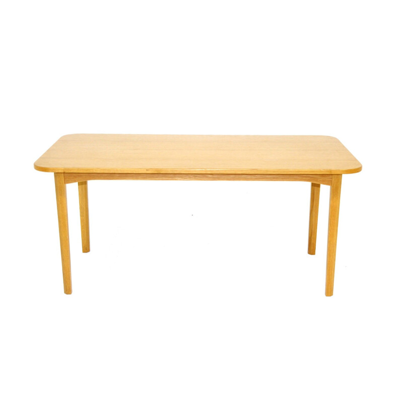 Mesa de centro vintage de roble de O.H.Sjögren, Suecia 1970