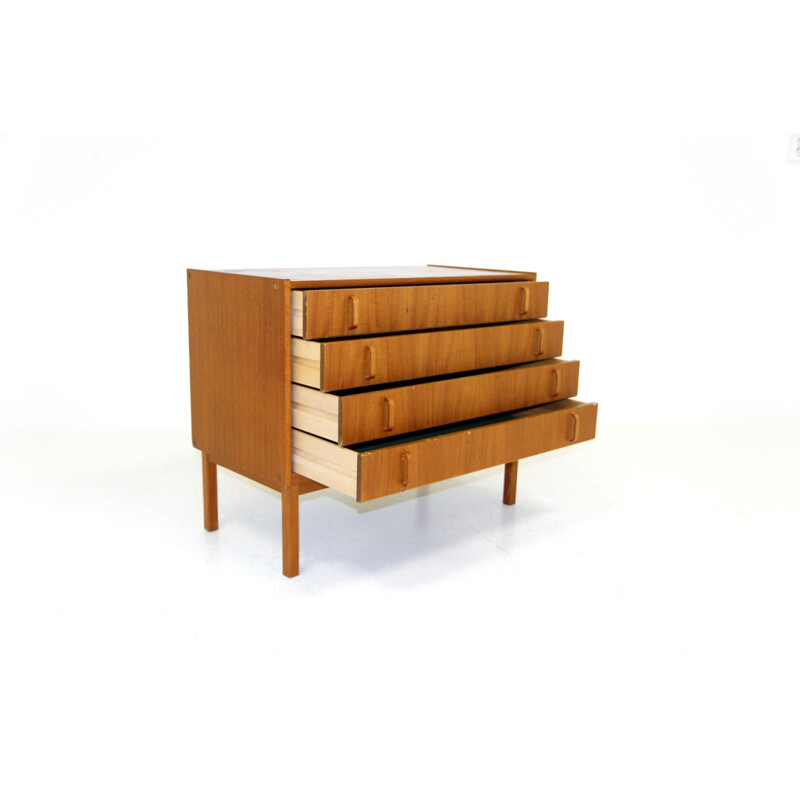 Scandinavian vintage teak chest of drawers by Bodafors, Sweden 1960