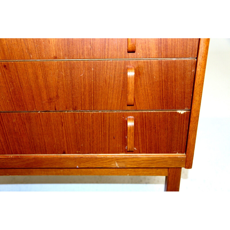 Scandinavian vintage teak chest of drawers by Bodafors, Sweden 1960