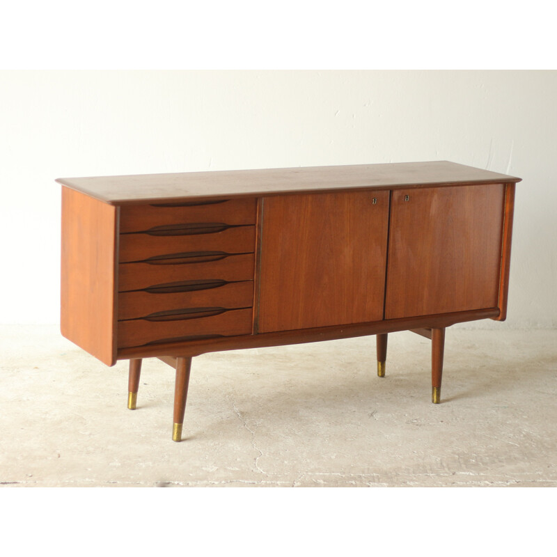 Mid century teak sideboard by Fredrik Kayser, 1960s