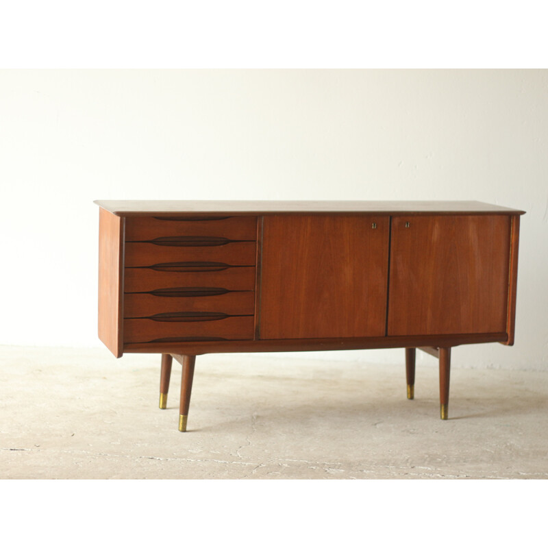 Enfilade vintage en teck par Fredrik Kayser, 1960