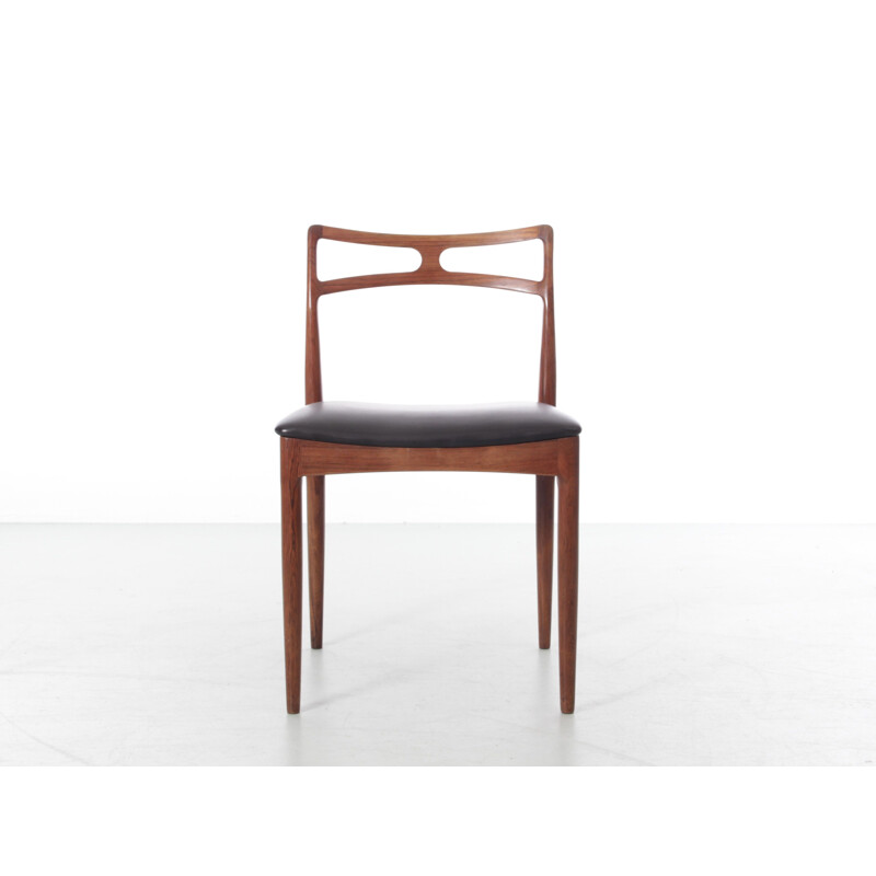 Conjunto de 6 cadeiras de pau-rosa vintage modelo 94 de Johannes Andersen para Linnebergs Møbelfabrik, 1961
