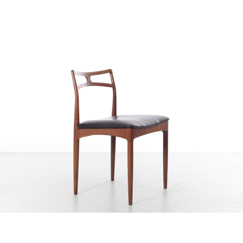 Conjunto de 6 cadeiras de pau-rosa vintage modelo 94 de Johannes Andersen para Linnebergs Møbelfabrik, 1961