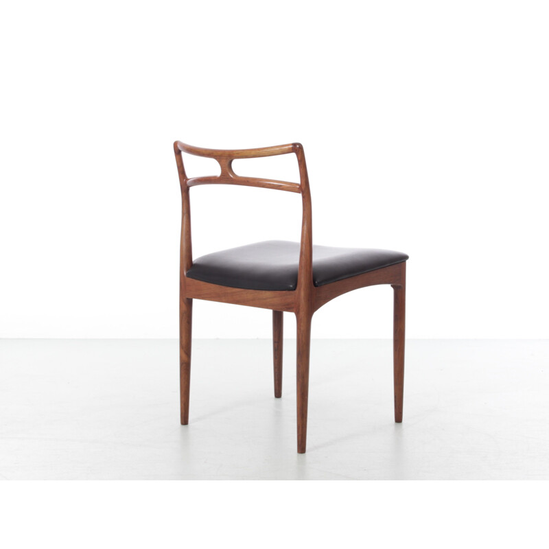 Set of 6 vintage chairs model 94 in rosewood by Johannes Andersen for Linnebergs Møbelfabrik, 1961